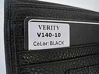 Чоловіче шкіряне портмоне VERITY V140-10 black шкіряне портмоне і шкіряні гаманці оптом, фото 5