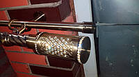Карниз двойной 35+25 кованый антик Цилиндр Кристалл -1,6м