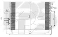 Радиатор кондиционера Renault Clio II / Kangoo (FPS)