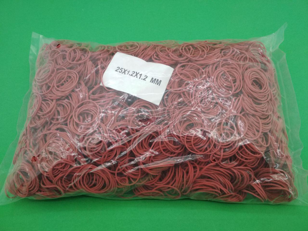 Гумка для пакування червона (25*1,2*1,2"Plast", 1 кг/пач, фото 1