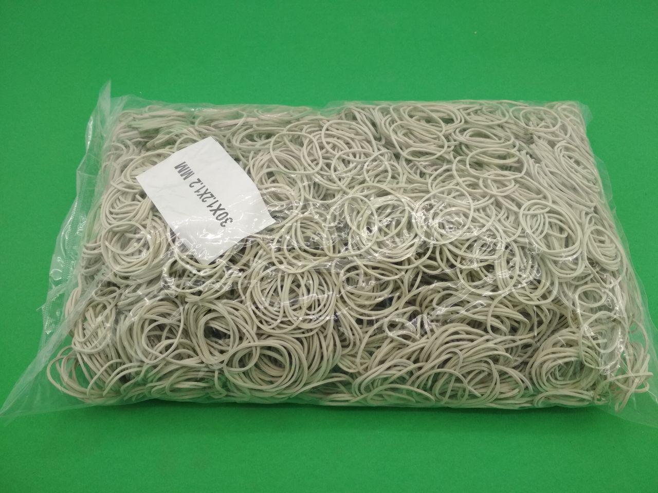 Гумка для грошей біла (30*1,2*1,2"Plast", 1 кг/пач, фото 1