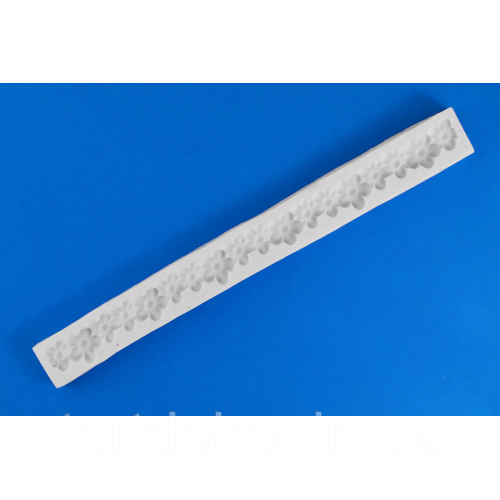 Силіконовий молд "Бордюр квіти", фото 1