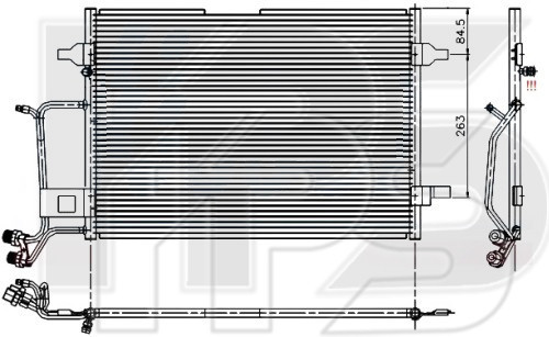 Радиатор кондиционера Volkswagen Passat B5 (AVA) FP 12 K179
