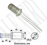 ГТ402Б транзистор германієвий PNP (0.5А 25В) 0.6W
