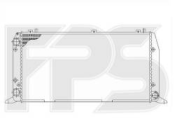 Радиатор охлаждения двигателя Audi 100 C3 / Audi 200 (FPS) FP 12 A856