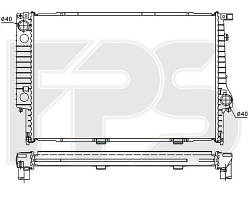 Радиатор охлаждения двигателя BMW 5 E34 2.4 TD (FPS)