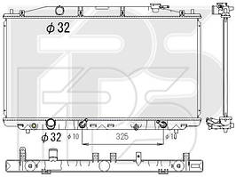 Радиатор охлаждения двигателя Honda Accord VIII (08-13) 2.4 АКПП (Koyorad)