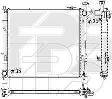 Радиатор охлаждения двигателя Hyundai Santa Fe (12-15) 2.2 CRDi механика (KOYORAD)