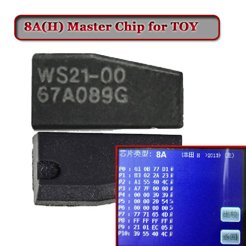 Toyota 8A ID8A 128 bit H-chip (Camry RAV4) підготовка чипа для прописування в автомобілі (на базі XT27A)