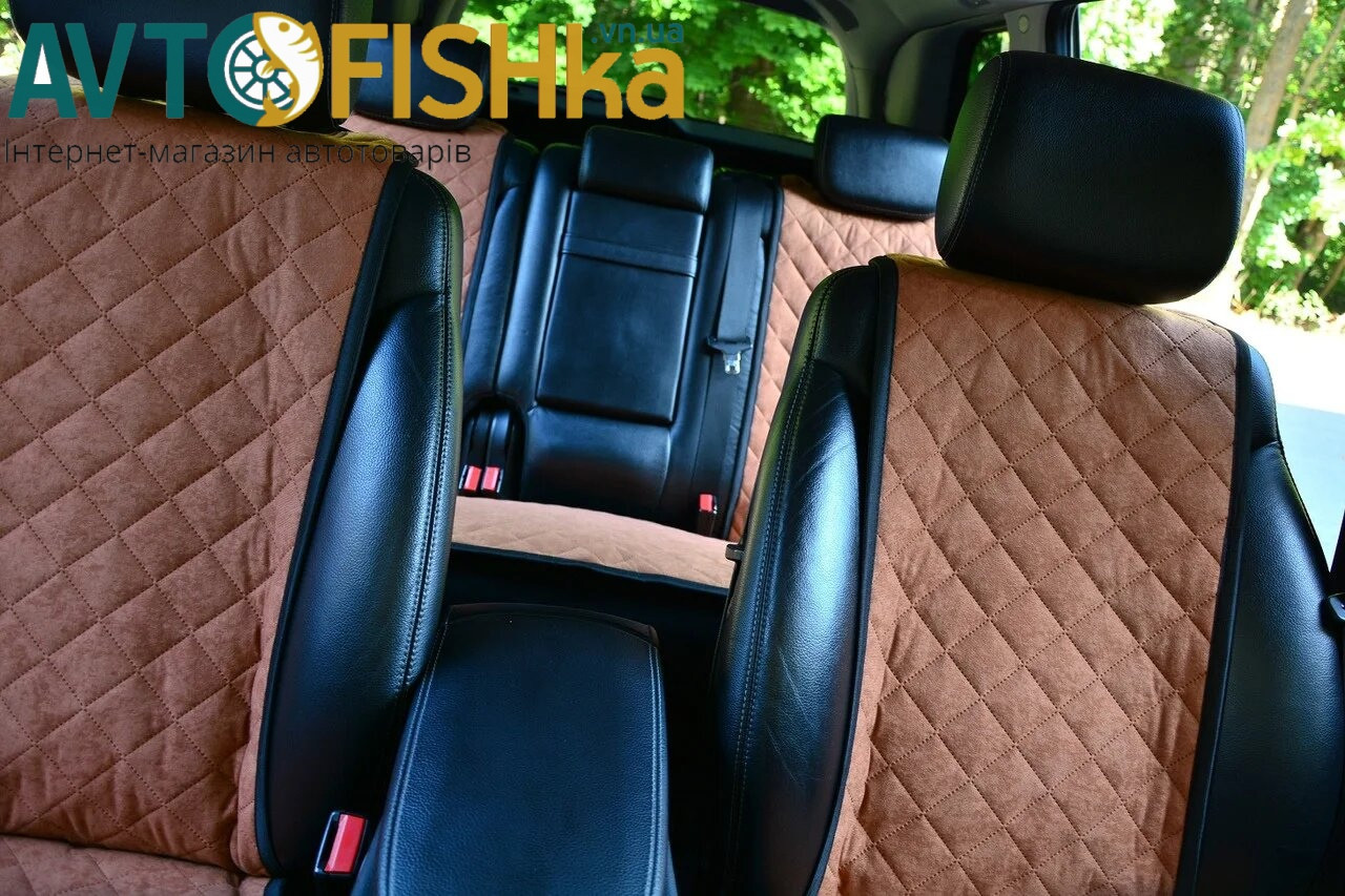 Накидки на передні сидіння з АЛЬКАНТАРИ (штучна замші)