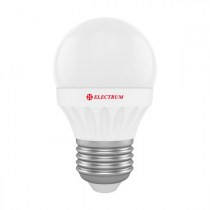 LED лампа E27 6W(520Lm) 2700K Electrum шар PA LB-12 алюпласт. корп.