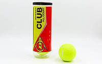 Мяч для большого тенниса DUNLO (3шт) 603110 CLUB ALL COURT