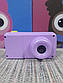 Цифровий фотоапарат для дітей digital camera бузковий в чохлі, фото 4