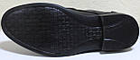 Чоловічі класичні шкіряні чорні туфлі на шнурках від виробника модель АМ40КШ, фото 7