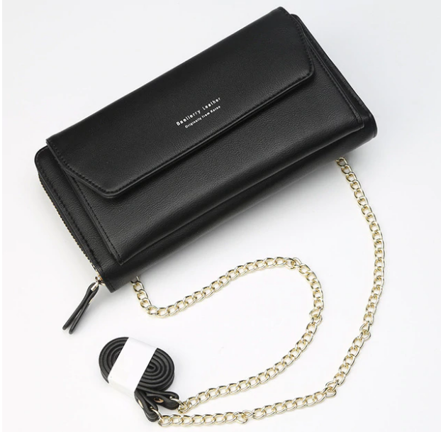 Жіночий клатч сумочка Baellerry Leather black