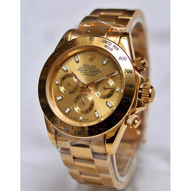 Годинник у стилі Rolex Daytona (gold ), фото 1