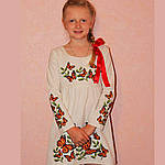 Дитяче вишите плаття "Метелики", 122 (зріст), фото 3