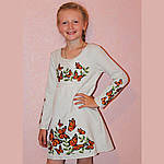 Дитяче вишите плаття "Метелики", 122 (зріст), фото 4