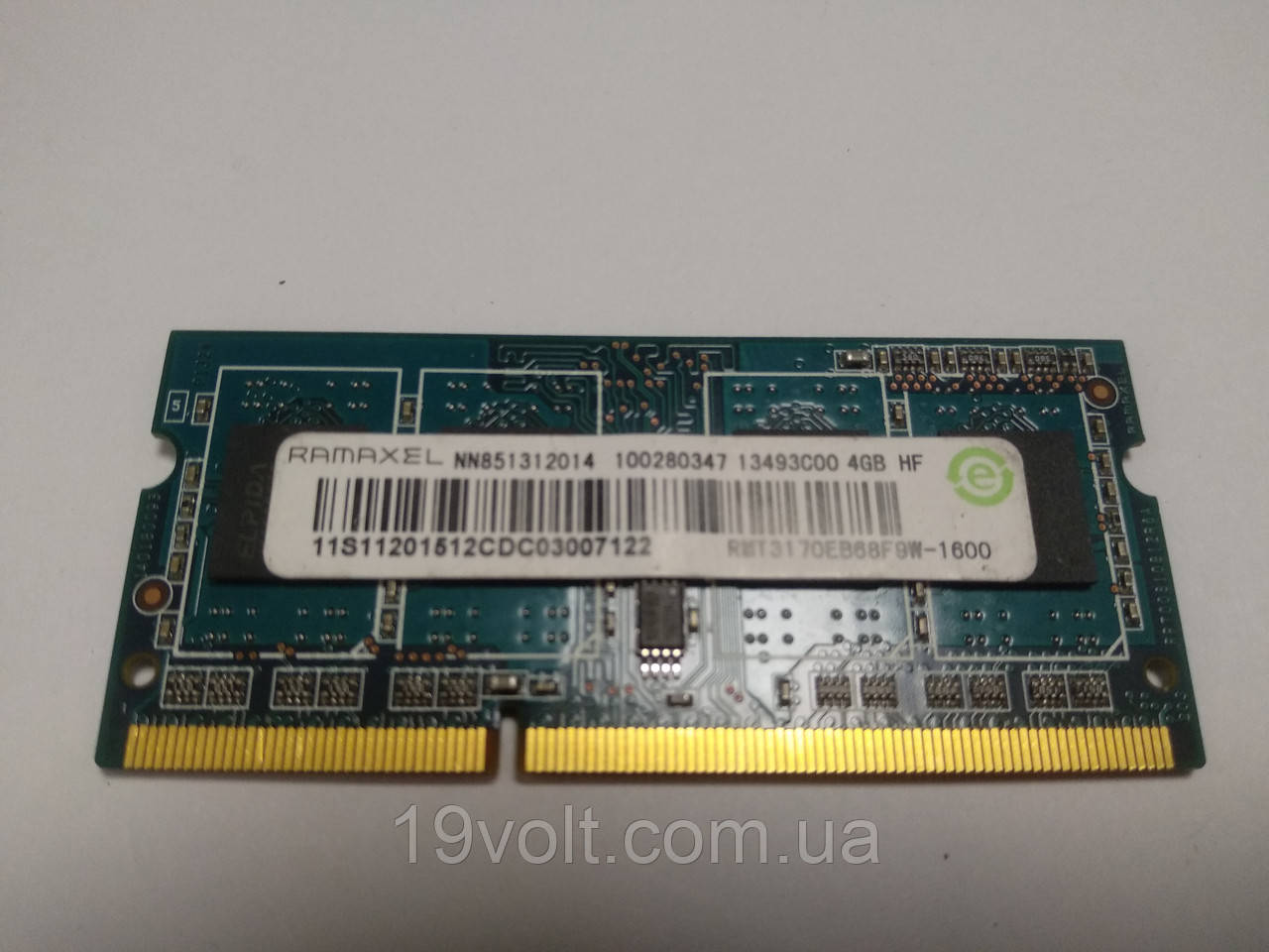 Оперативна пам'ять SO-DIMM DDR3 4Gb 1600MHz Ramaxel RMT3170EB68F9W-1600 1.35V Б.У