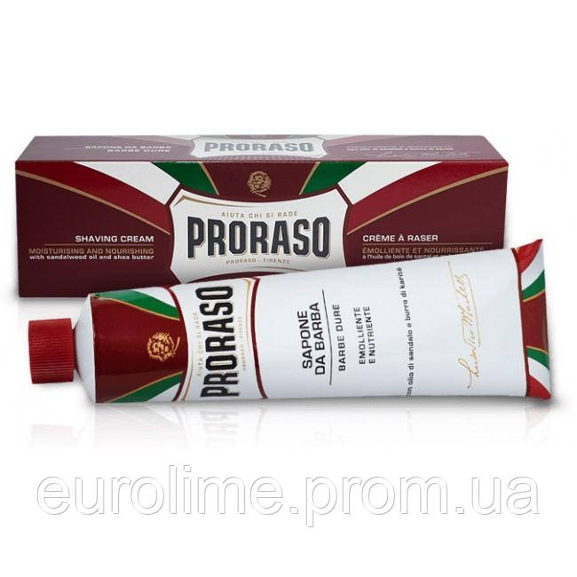 Крем для гоління Proraso Red з олією ши (Зволоження, для жорсткої щетини) 150 мл