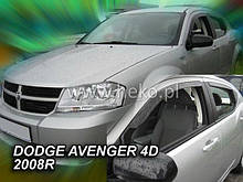 Дефлектори вікон вставні Dodge Avanger 4D 2008->  4шт