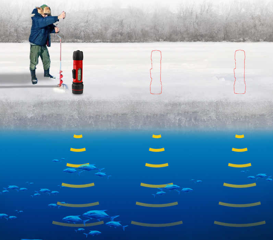 Эхолот-глубиномер для рыбалки по льду Joyle F12 однолучевой - фото 7 - id-p1102313139