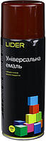 Эмаль универсальная Lider 400 мл (темно-вишневая RAL 3005)