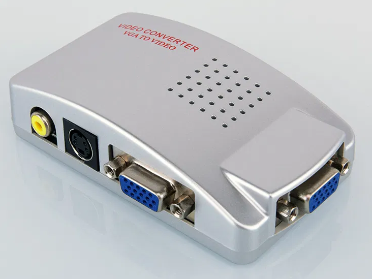 Конвертер відео VGA->RCA/S-Video (тюльпани) ноутбук ->телевізор VGA2AV