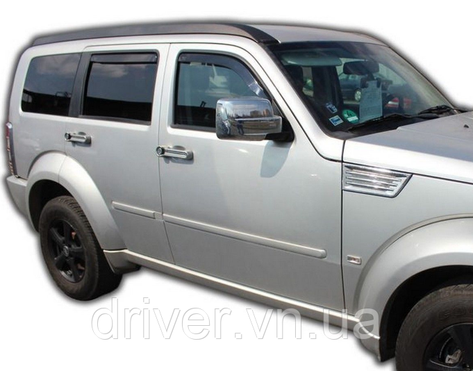 Дефлектори вікон вставні Dodge Nitro 5D OD 2007->, 4шт