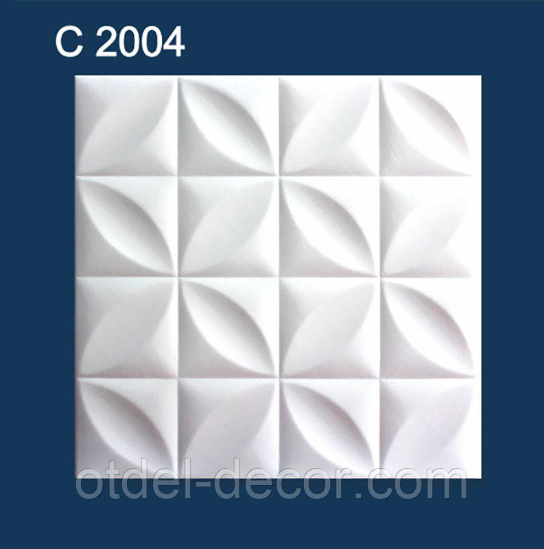 Плита стельова біла C2004. Стеля пінополістирол.