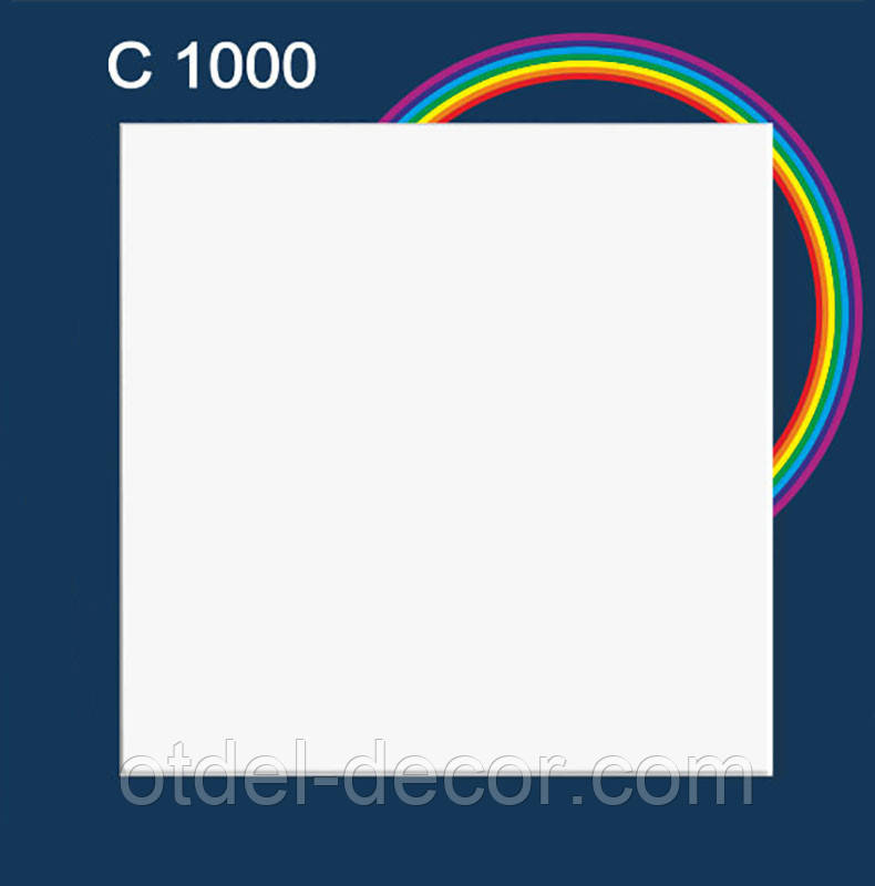 Плита стельова біла C1000. Стель пінополістирол.