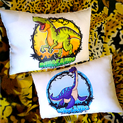 Подушки дитячі з динозаврами