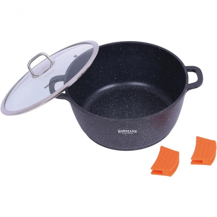 Каструля Bohmann 3,9 літра з мармуровим покриттям BH-7350-24, фото 1