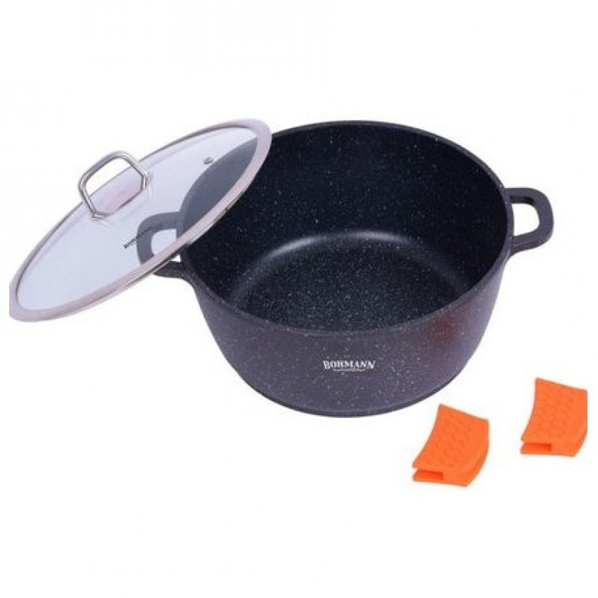 Каструля Bohmann 2,2 літри з мармуровим покриттям BH-7350-20, фото 1