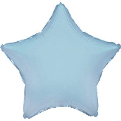 FM 9" зірка пастель blue Фольгована куля