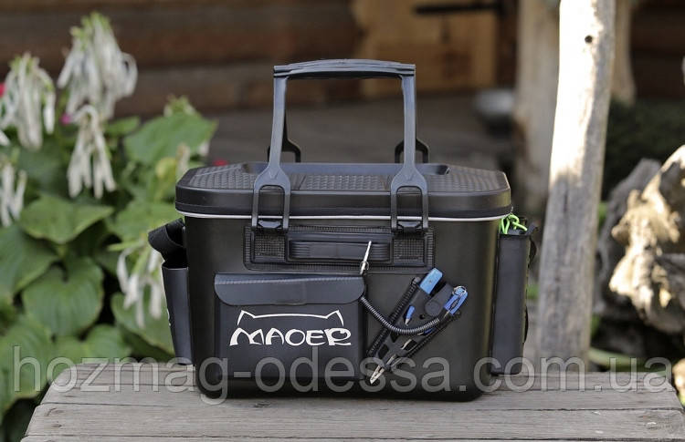 Сумка-ящик FanFish MS-40 Black с подставками для спиннинга и коробкой ...