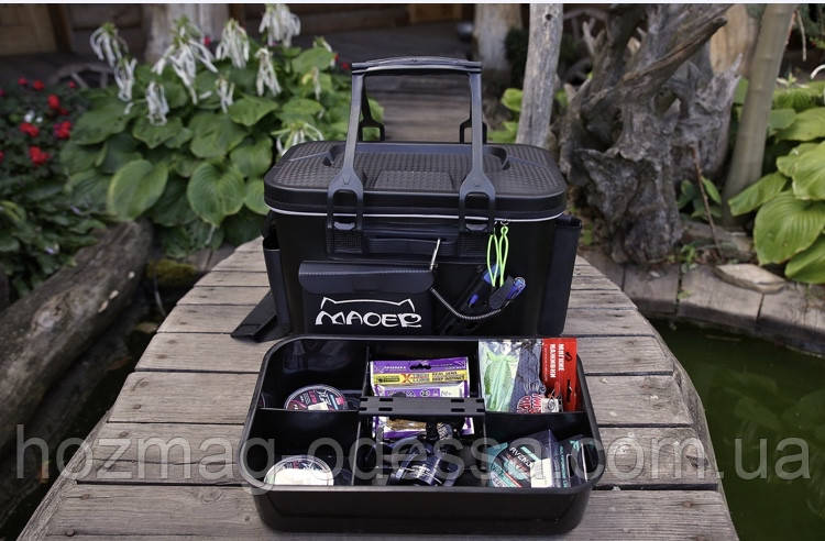 Сумка-ящик FanFish MS-40 Black с подставками для спиннинга и коробкой ...