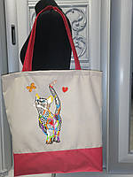 Еко сумка для вишивки бісером Мальвіна