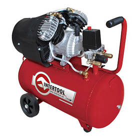 Компресор поршневий 2-х циліндровий 50 л INTERTOOL PT-0004 (2.23 кВт 220Вт 8атм 354 л/хв)