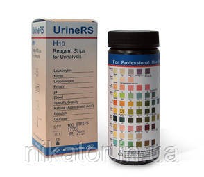 Urine RS Н-10 — тест-смужки для аналізаторів серії CL-50/500, Dirui H50/ Dirui H100