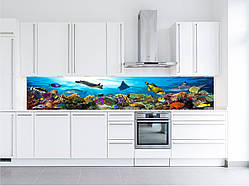 Кухонний фартух, скинали (наклейка, пвх-пластик, композит).