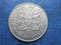 Монета 1 шиллинг Кения 1966 1968 1971 1973 1969 пять дат цена за 1 монету