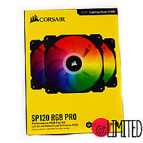 Набір із трьох вентиляторів Corsair iCUE SP120 RGB PRO Performance 120mm Triple Fan Kit (CO-9050094-WW)