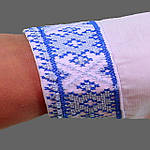 Вишиванка дитяча для хлопчика "Орест" із синьою вишивкою, фото 3