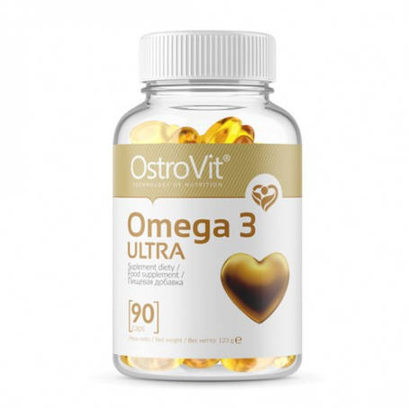 Рибовий жир OstroVit Omega 3 Ultra 90 капс Польща, фото 2