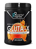 Глютамин Powerful Progress Gluta-X (300 г) поверфул прогресс strawberry mix