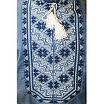 Чоловіча вишиванка Микола джинс із біло-синьою вишивкою, фото 2