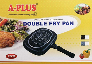 Сковорідка для гриля подвійна A-Plus Double Pan (32 см), фото 3