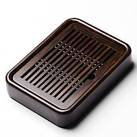 Стіл для чайної церемонії, Чабань чайний піднос Shang Yan Fang 26,8 см * 20 см * 5 см дерев'яна, темно-коричнева