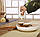 Бамбуковий чайний столик, Чабань кругла для чайної церемонії, кераміка, бамбук, біла, Дошка для чаювання, фото 4